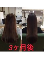オハナヘアー(ohana hair) 髪質改善、3回目、初めて3か月の効果