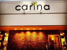 カリナ ヘアサロン(carina hair salon)の雰囲気（レンガ調の外観と、おしゃれで可愛らしい看板が目印♪）