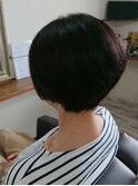 頭の丸みがキレイにだせるショートボブ