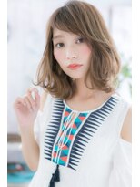 ミック ヘアアンドメイク アップ 駒込店(miq Hair&Make up) 重軽のグッドバランス♪ココアブラウンひし形シルエット
