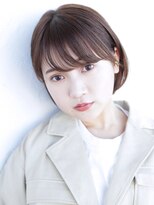 アイティー バイ アルバム 中野店(IT by ALBUM) ワンカールボブ_オリーブカラーハイライトカラー_97229