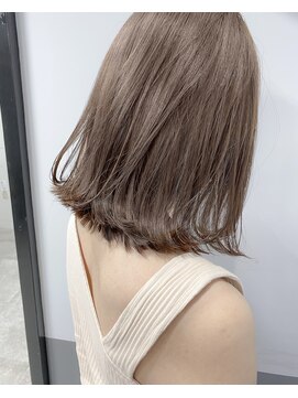 ジーナ 勝どき(Zina) 【Zina】　かきあげ/Aラインボブ/マロンベージュ/20代 30代 40代