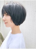 【SHARON原宿】ショートスタイル×ダークグレー