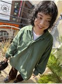 qiie/美髪/ホワイトグレージュ/ネビージュ/こなれミディ/パーマ