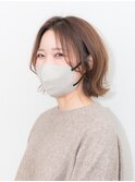 ショート【外ハネ×艶カラー】