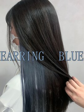 カノア(canoa) イヤリングブルー