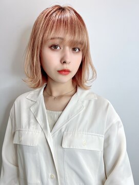 ディレクト 新宿(Direct) アプリコットピンク×フルバングボブ☆