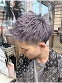 パープルグレー×ジェットモヒカン
