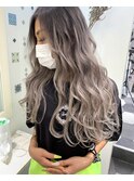 パールアッシュグラデーション×シールエクステ☆