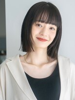 ガーデンヨコハマエスト(GARDEN YOKOHAMA est) 切りっぱなしボブ　　美髪　レイヤーカット　フルバング