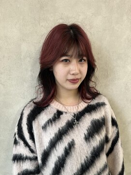 ミューバイケンジ(miu by KENJE) miu　ピンクとブラックのデザインカラー