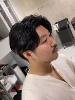 フランクスバーバーザスタンド(Frank’s barber the stand)&nbsp;ナチュラルセンターパートパーマE