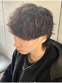 メンズパーマ波巻きスパイラルパーマツイストスパイラルパーマ