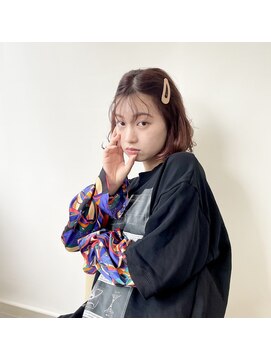 ディスアンドザット あびこ店(THIS&THAT) ボブ×ピンクカラー