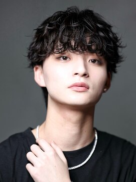 リップス 仙台annex(LIPPS) シャドウパーマスパイラルパーママッシュウルフ韓国ヘア