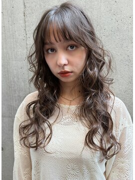 レジュアル(RESSUAL) アンブレラカラーこなれミディイメチェンウェーブパーマ前髪