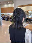 ハーフアップアレンジ