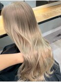 16055ブリーチ＆ダブルカラーナチュラルブラウンパールベージュ