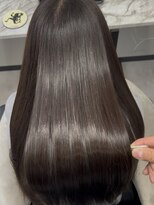 ピリオド 松阪(Period.)&nbsp;ロングヘアーココアブラウン髪質改善 松阪美容室