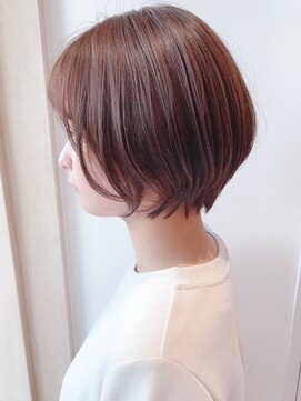 セイドット オモテサンドウ(Say. omotesando) Say.ひし形ショート丸みショートオリーブグレー暗めカラー表参道