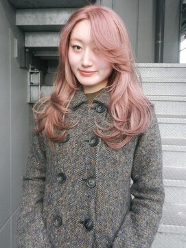 ブロック ジャポン(bloc japon) くすみピンク　スモーキーカラー　ミディアムレイヤー/奈良伶華