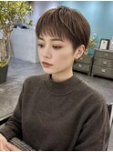 【Owll】石田学史大阪ピクシーカット20代30代40代オリーブカラー