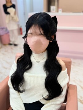 ヘアセット アリエス 池袋駅東口店(Aries) ゆるふわハーフアップ