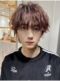10代20代30代韓国メンズマッシュウルフウェーブパーマ