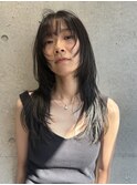 【kacho】ロングレイヤー　ダークアッシュ