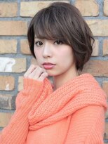 ラ ブレス なんばスカイオ(LaBless)&nbsp;流しバングのクールマッシュショートボブ