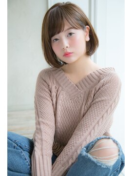 アンアミ オモテサンドウ(Un ami omotesando) 【Un ami】クラシカルボブ×ミルクティーカラー　工藤　由佳