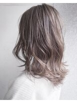 ヘアーアンドアトリエ マール(Hair&Atelier Marl)&nbsp;【Marl】ラベンダーベージュカラーの無造作セミディ♪