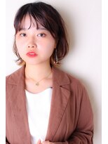 モリオ フロム ロンドン 大宮2号店(morio from London)&nbsp;【なかじま ひびき】インナーカラー×切りっぱなし外ハネボブ