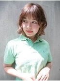 外ハネボブ　卵型　似合わせカット