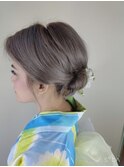 得意です！ショートボブをアップ！