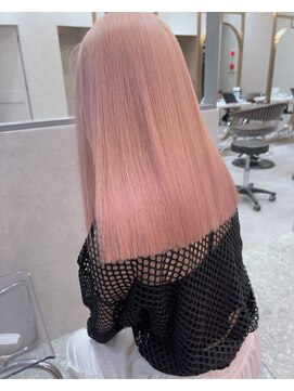 ロンド レア 天神大名店(Lond Le’a) ダブルカラーピンクベージュベージュカラーケアブリーチレイヤー