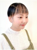 マッシュショート/インナーカラー/ケアブリーチ