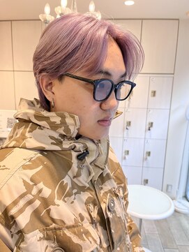 シエル バイ ケンジ 登戸 生田(CIEL by KENJE) 【淡いヘアカラー】ラベンダーピンク