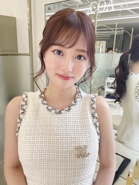 コア 銀座(COA) ハッシュカット/フルバング/似合わせカット/レッドブラウン/銀座