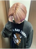 pale pink beige×tale violet