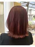 レイヤーカットハイライトショートヘアイルミナカラーオージュア