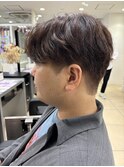 韓国風毛流れセンターパート