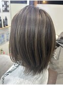 白髪染めハイライト