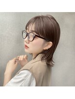 グロー 大宮(GLROW)&nbsp;前髪顔まわりくびれレイヤー顔まわりカットharuhiミディアム