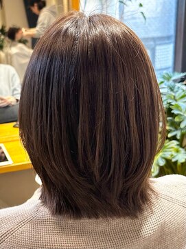 アントワープトーキョー(antwerp TOKYO) 30代40代50代外ハネボブレイヤー髪質改善酸性ストレート