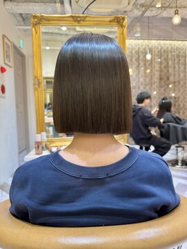 ロンドアベニール 北千住(Lond avenir) イメチェン外ハネボブ美髪ワイドバングレイヤー髪質改善縮毛矯正