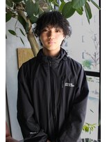 ニール 名古屋 伏見 丸の内(NEELU)&nbsp;シャドウパーマ波巻きパーマメンズカット