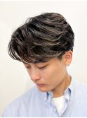 大人男子/フェザーパーマ/毛流れパーマ/横浜