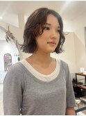 10代20代吉祥寺ショートボブパーマニュアンスこなれ