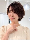 グランマッシュ/細めハイライト/ショート/白髪ぼかし/前髪☆87
